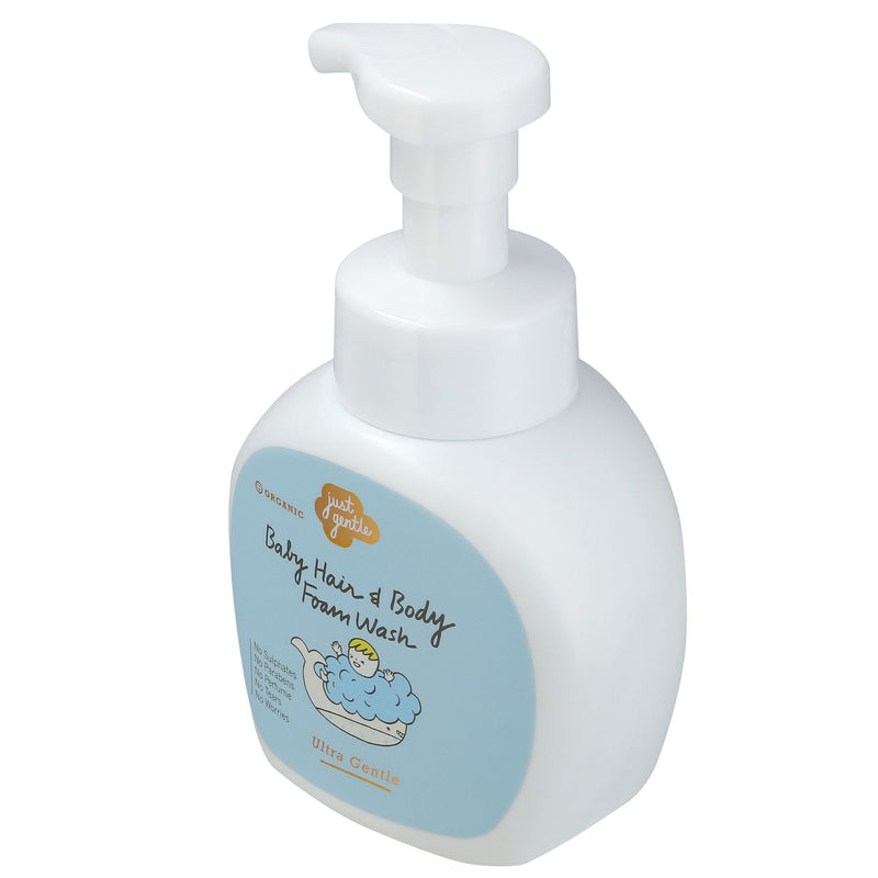 Baby Shampoo Foam Wash - Ultra Gentle for Newborns+ - 230ml - Just Gentle