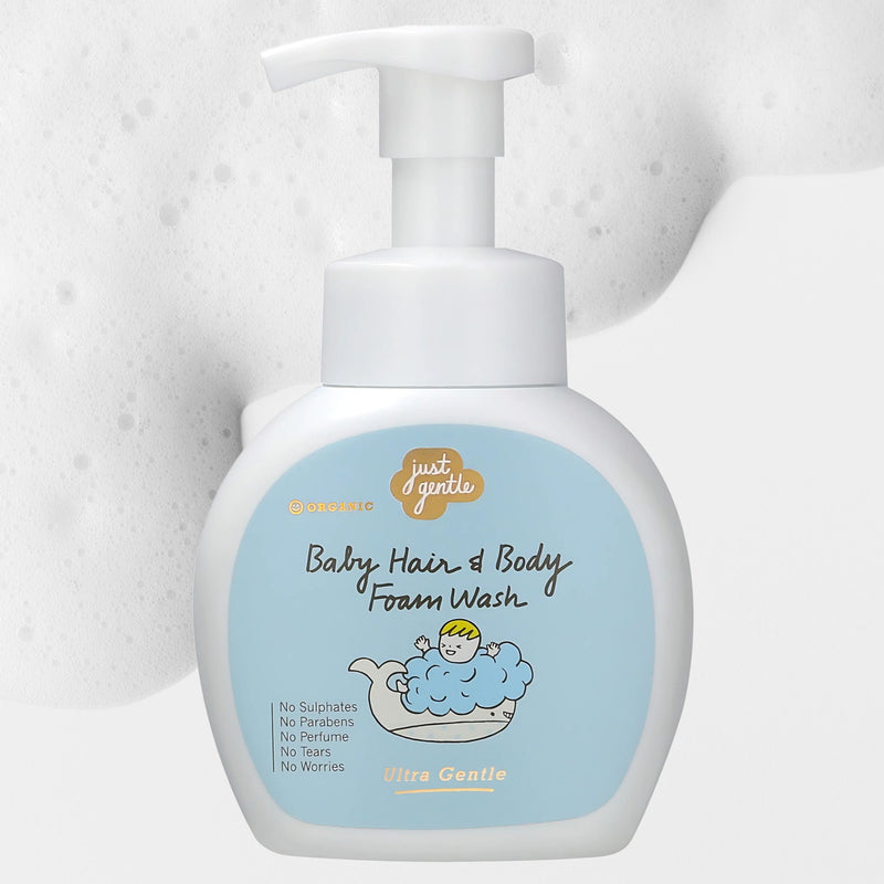 Baby Shampoo Foam Wash - Ultra Gentle for Newborns+ - 230ml - Just Gentle