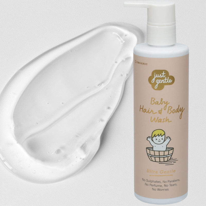 Just Gentle Baby Hair & Body Wash - Ultra Gentle with 99% Natural Ingredients - 200ml - Just Gentle