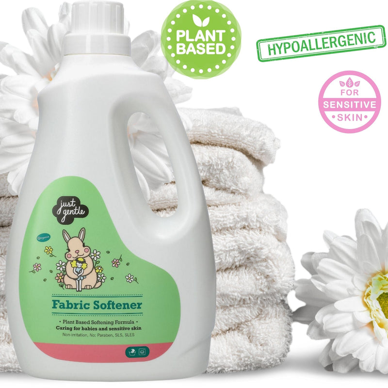 Just Gentle Fabric Softener - Hypoallergenic and Plant - Based - 3 Litres - Just Gentle