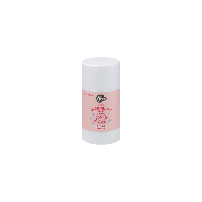 Just Gentle Organic Deodorant Stick - for Kids and Teens - Bloom Scented - Natural, Safe, Aluminium - Free, Gentle on Sensitive skin, Provides all day protection, 55g - Just Gentle
