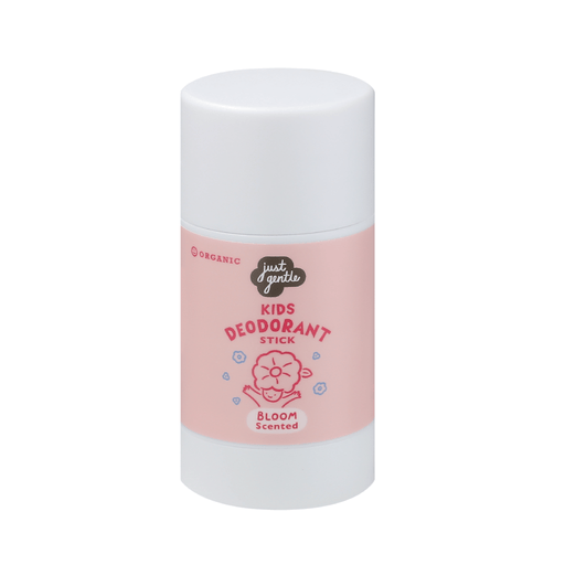 Just Gentle Organic Deodorant Stick - for Kids and Teens - Bloom Scented - Natural, Safe, Aluminium - Free, Gentle on Sensitive skin, Provides all day protection, 55g - Just Gentle