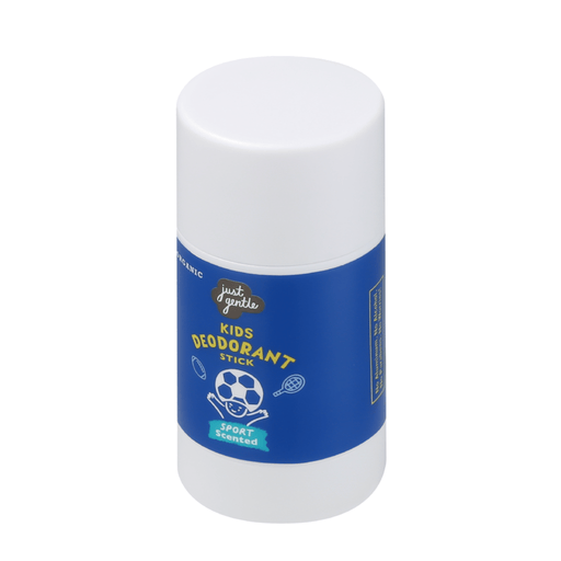 Just Gentle Organic Deodorant Stick - for Kids and Teens - Sport scented - Natural, Safe, and Effective Odor Protection, Aluminum - Free, Gentle on Sensitive Skin, 55g - Just Gentle