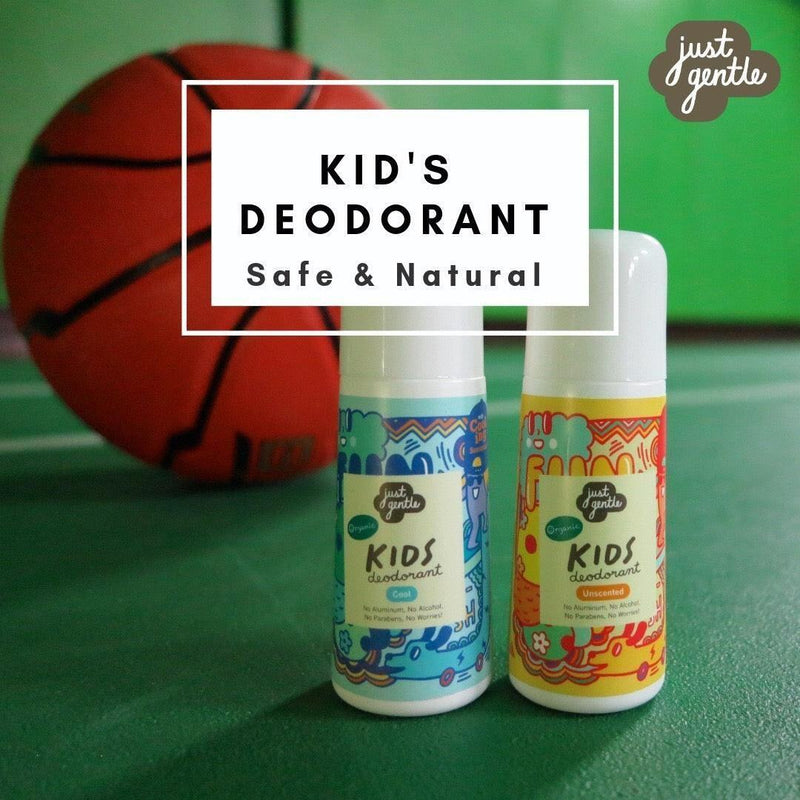 Just Gentle Organic Kids Deodorant - Unscented - Aluminium Free - 60ml - Just Gentle
