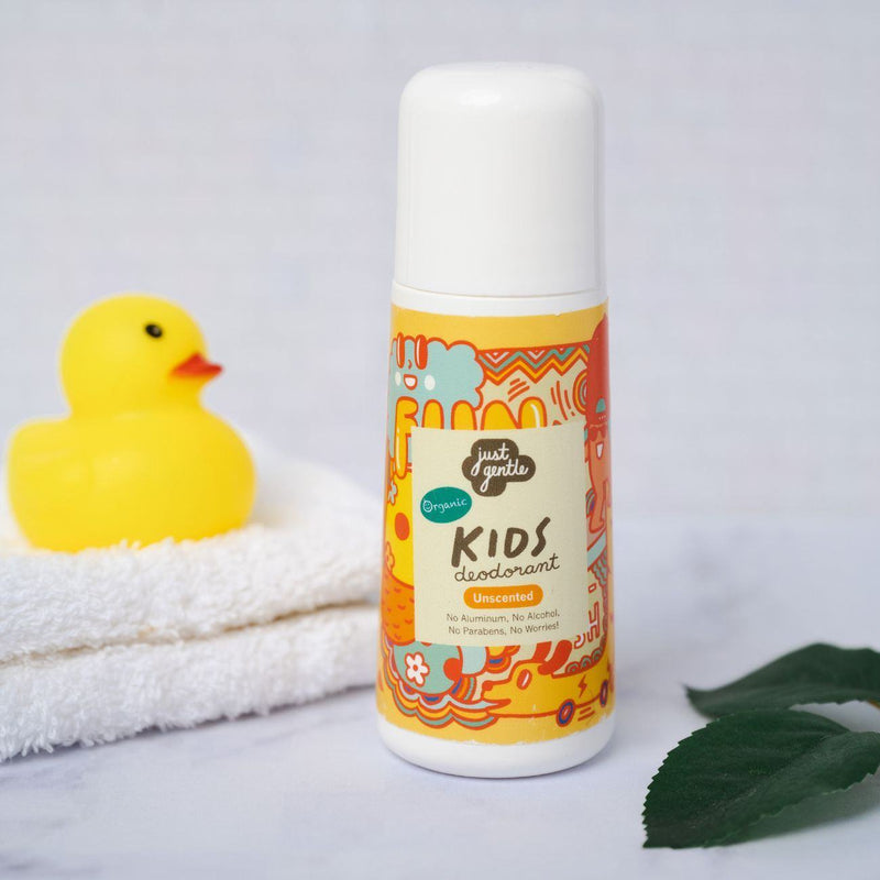 Just Gentle Organic Kids Deodorant - Unscented - Aluminium Free - 60ml - Just Gentle