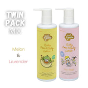 Just Gentle Twin Pack Mix - Lavender and Melon Baby Face and Body Lotion - Just Gentle