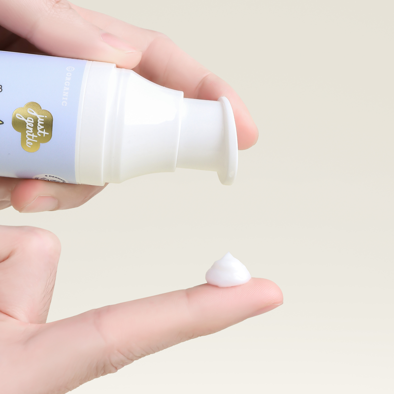 Just Gentle Kids Gentle Face Moisturizer – Ultra-Mild Nourishing Moisturizer for Dry & Sensitive Skin with Organic Aloe Vera & Shea Butter, Hypoallergenic (50g)