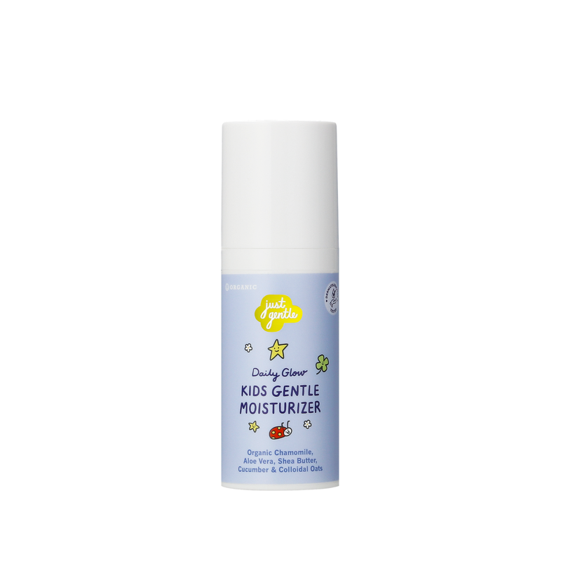 Just Gentle Kids Gentle Face Moisturizer – Ultra-Mild Nourishing Moisturizer for Dry & Sensitive Skin with Organic Aloe Vera & Shea Butter, Hypoallergenic (50g)