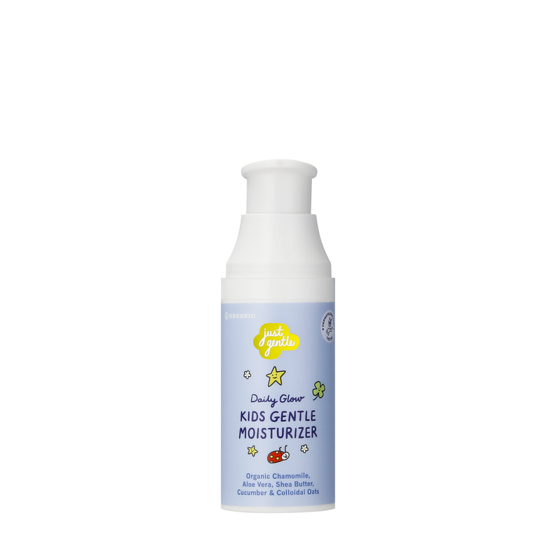 Just Gentle Kids Gentle Face Moisturizer – Ultra-Mild Nourishing Moisturizer for Dry & Sensitive Skin with Organic Aloe Vera & Shea Butter, Hypoallergenic (50g)
