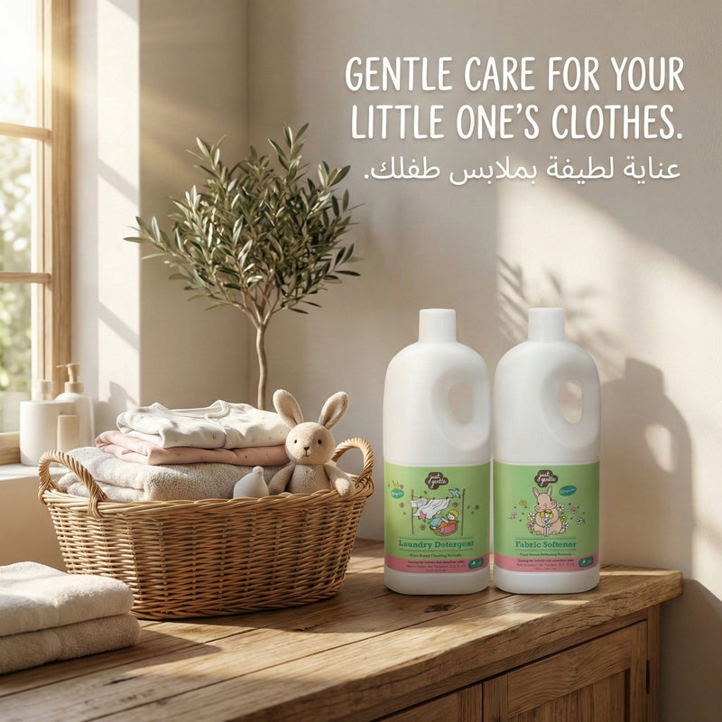 Just Gentle Duo Laundry Pack (1x Detergent (750ml) & 1x Softener (750ml))
