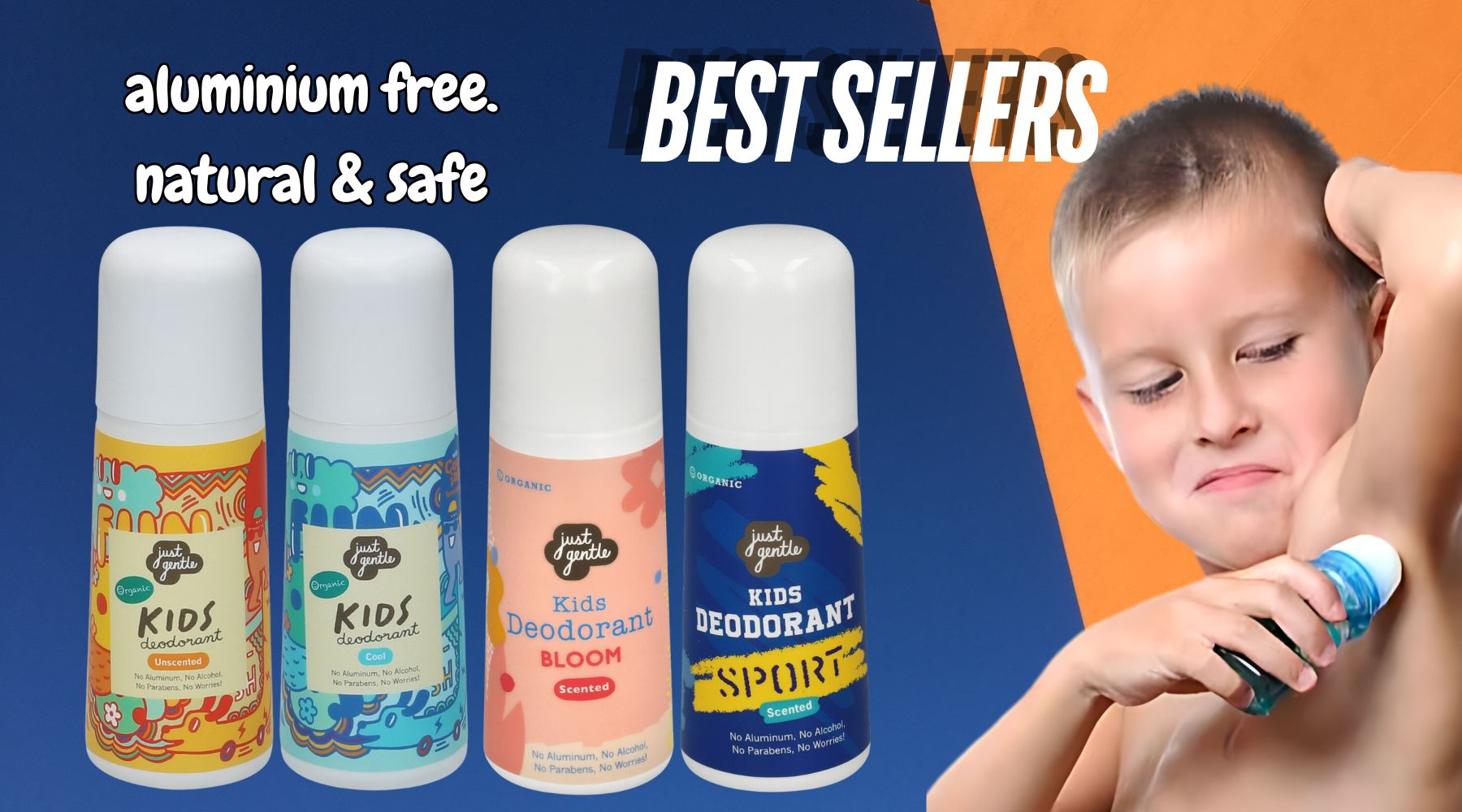 JUST GENTLE NATURAL KIDS DEODORANTS