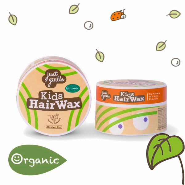 Mobile view- Just Gentle Kids Hair Wax- Organic and Natural. Contains fruit extracts and is free from Parabens, SLS/SLES and BPAs. All Natural  | Just Gentle Middle East