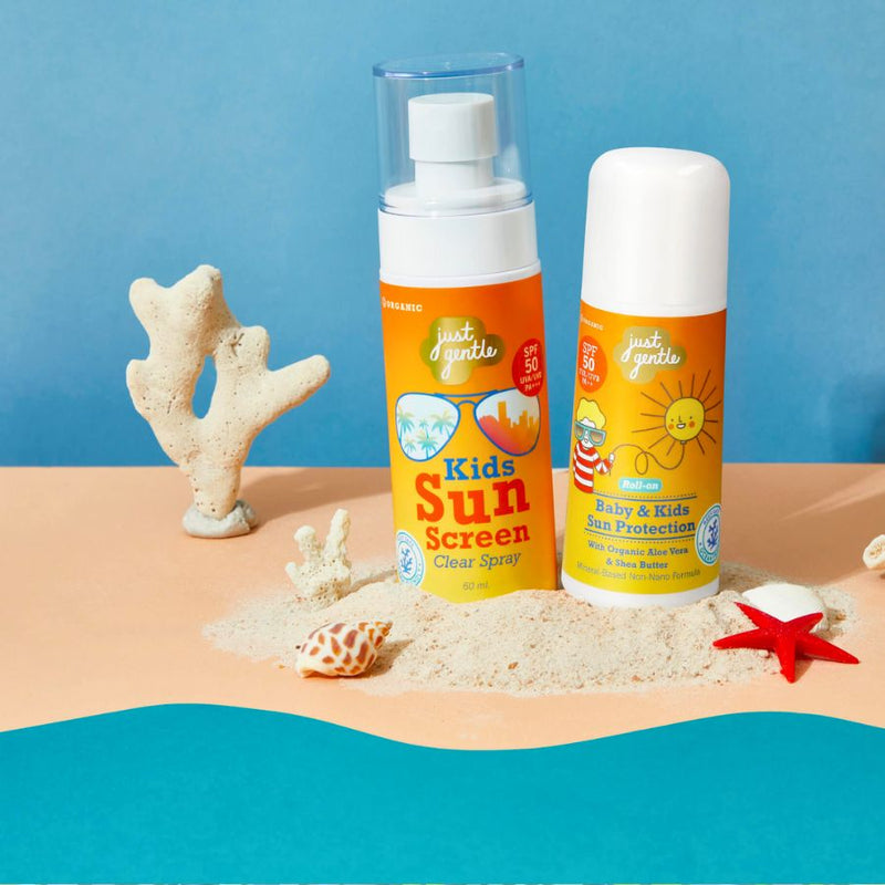 Just Gentle Sunscreens for Babies and Kids- Product Photoshoot mobile view