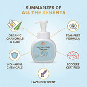 Baby Shampoo Foam Wash - Ultra Gentle for Newborns+ - 230ml - Just Gentle