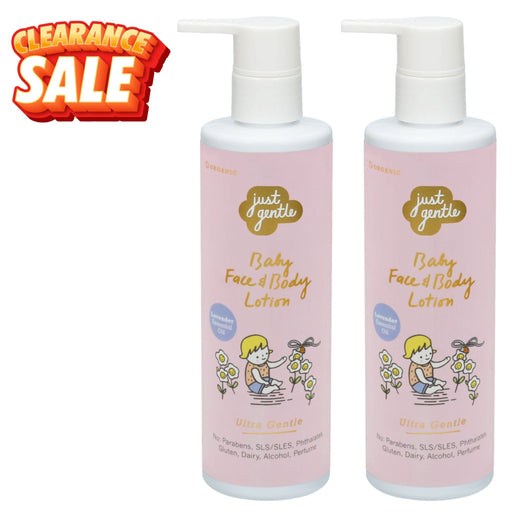 Clearance Sale - Just Gentle Baby Lotion Lavender Twin Pack