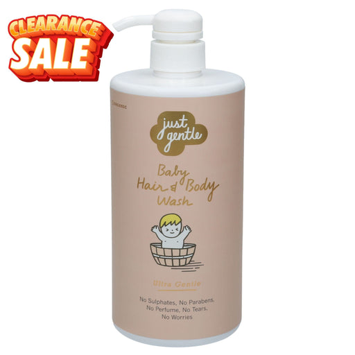 Clearance Sale - Just gentle Baby Hair & Body Wash 900ml Front