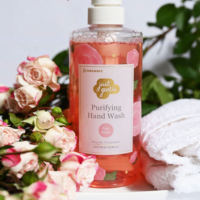 Just Gentle Antibacterial Wash - Rose Formula- Lifestyle