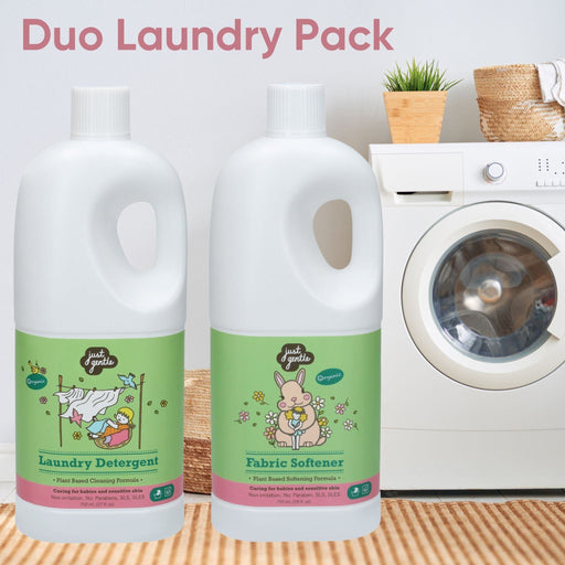 Clearance Sale - The Duo - Plant Based Detergent and Softener - 750ml - Just Gentle Middle East