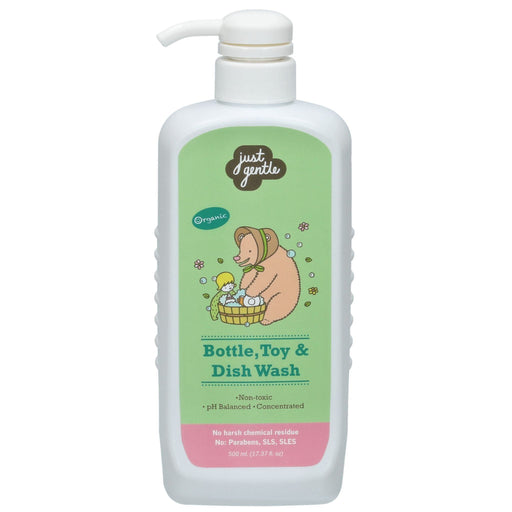 Just Gentle Baby Bottle, Toys, and Dish Wash - Pure Plant - Based Formula - 500ml - Just Gentle