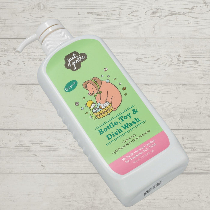 Just Gentle Baby Bottle, Toys, and Dish Wash - Pure Plant - Based Formula - 500ml - Just Gentle