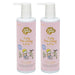 Two bottles of Just Gentle Baby Face & Body Lotion: Premium Organic Skincare for Babies