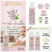 Just Gentle Baby Face and Body Lotion - Essential Lavender Twin Pack - Just Gentle