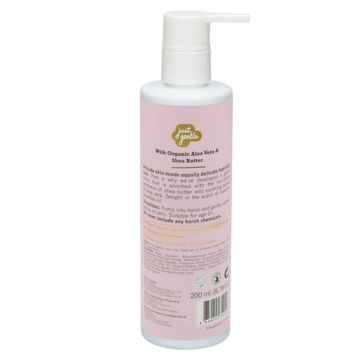 Just Gentle Baby Face & Body Lotion - Natural and Hypoallergenic with Essential Lavender - 200ml - Just Gentle