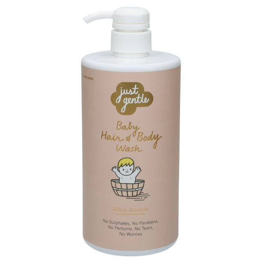 Just Gentle Baby Hair & Body Wash - Ultra Gentle, 99% Natural Ingredients 900ml - Just Gentle