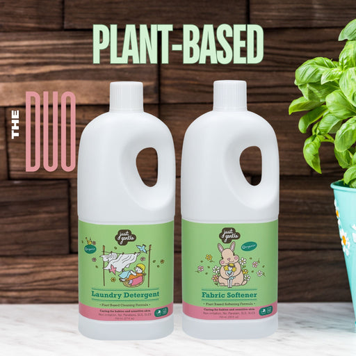 Just Gentle Duo Laundry Pack (1x Detergent (750ml) & 1x Softener (750ml)) - Just Gentle