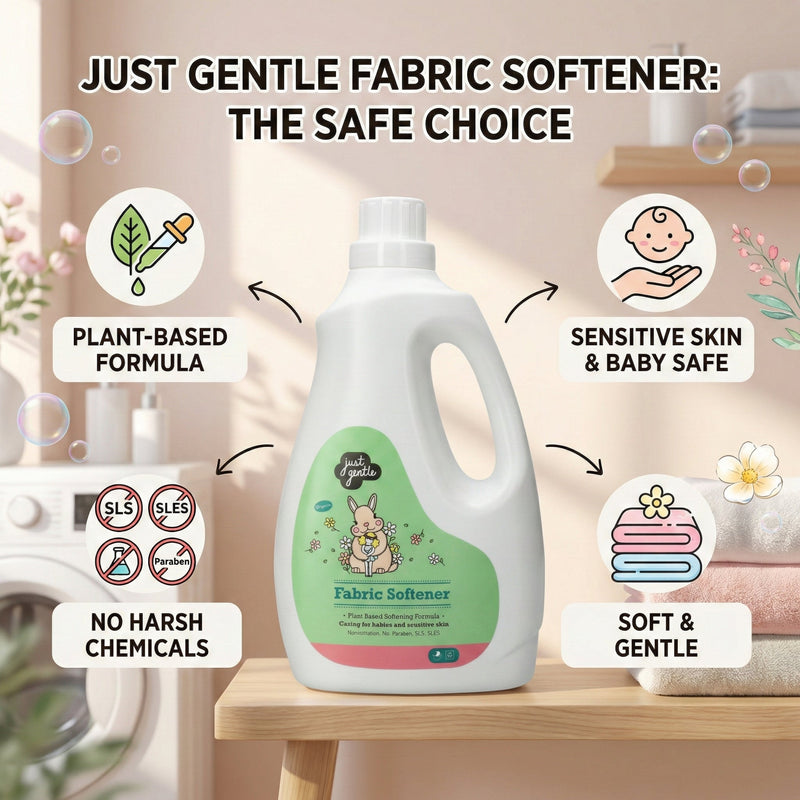Just Gentle Fabric Softener - Plant Based - 3 Litres - Just Gentle