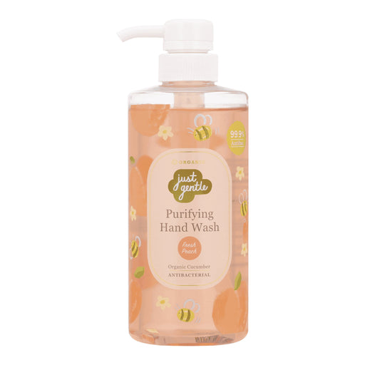 Just Gentle Fresh Peach Organic Antibac Hand Wash - 500 ml - Just Gentle