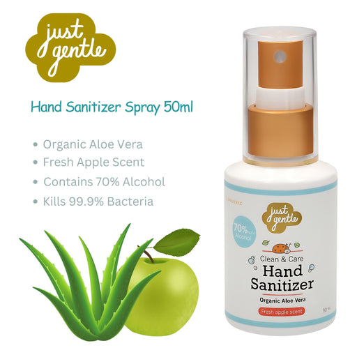 Just Gentle Hand Sanitizer Spray - 50ml - Just Gentle