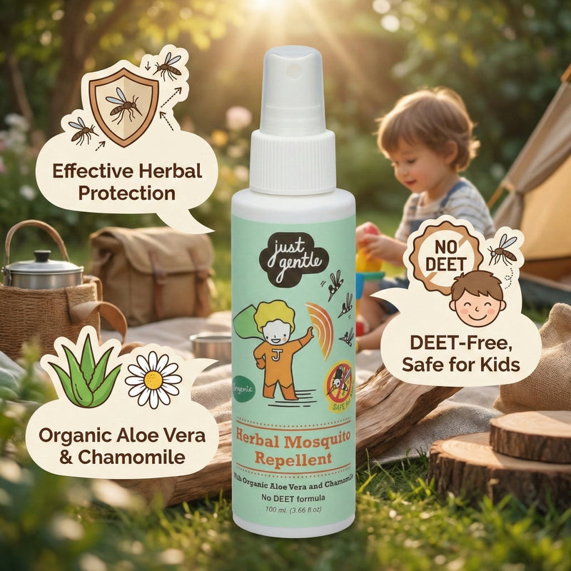 Just Gentle Herbal Mosquito Repellent Spray - 100ml - Just Gentle