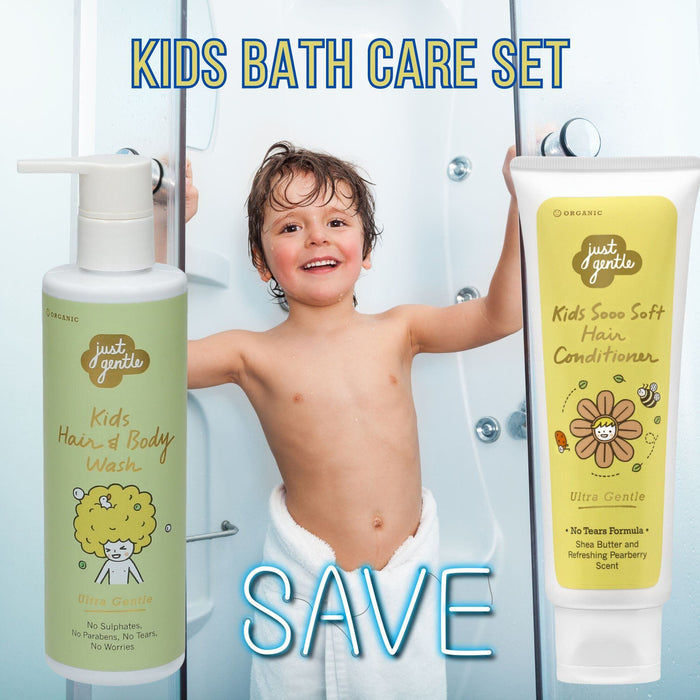 Just Gentle Kids Bath Care Set - Essential and Gentle Bath Time Collection - Just Gentle Middle East