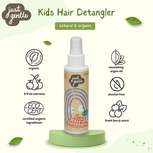 Just Gentle Kids Hair Detangler Spray - 100ml - Just Gentle