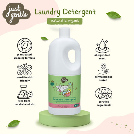 Just Gentle Laundry Detergent - Plant - Based & Hypoallergenic - 750ml - Just Gentle