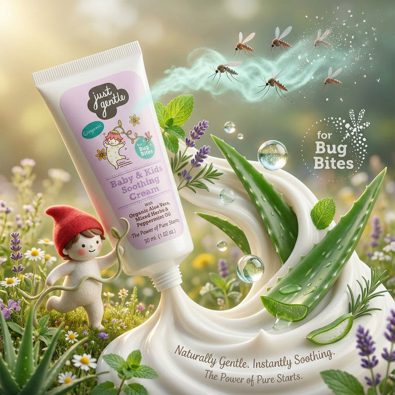 Just Gentle Organic Baby & Kids Cream for Insect Bites - 30ml - Just Gentle
