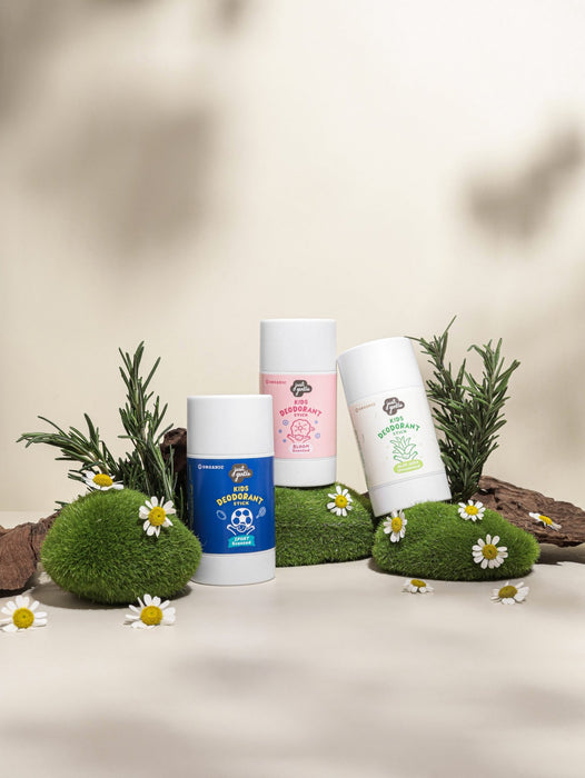 Just Gentle Organic Deodorant Stick - for Kids and Teens - Bloom Scented - Natural, Safe, Aluminium - Free, Gentle on Sensitive skin, Provides all day protection, 55g - Just Gentle