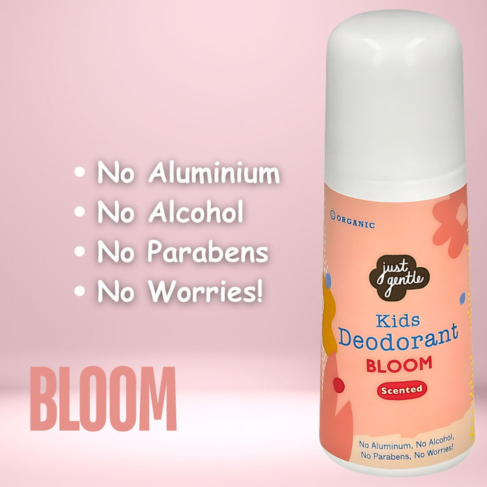 Just Gentle Organic Kids Deodorant - Bloom - Aluminium Free - 60ml - Just Gentle