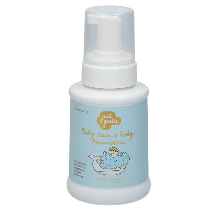 Just Gentle Organic Ultra Gentle Baby Shampoo Foam Wash -230ml - Just Gentle