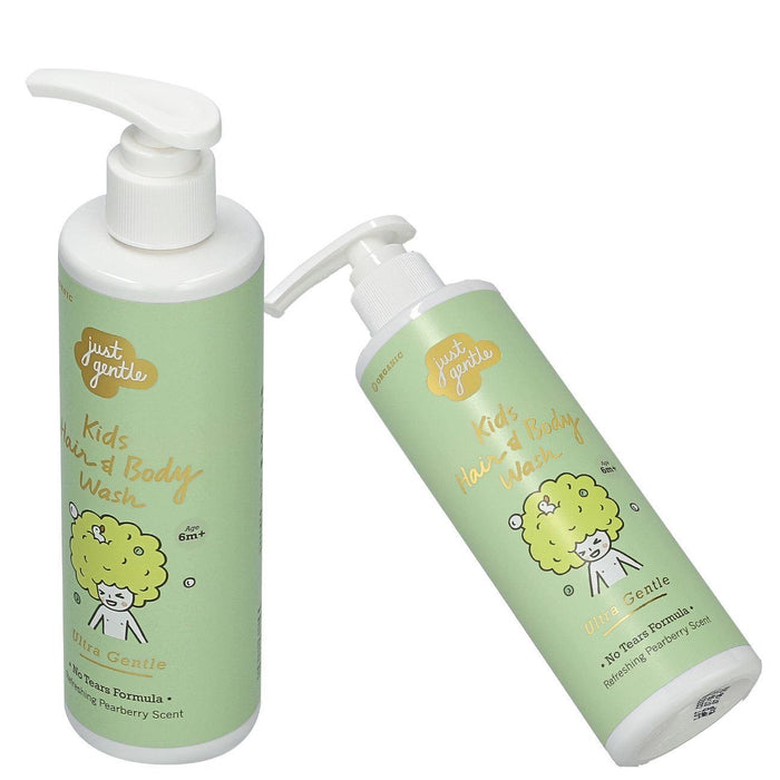 Just Gentle Organic Ultra Gentle Kids Hair and Body Wash (200ml) - Soft and Nourishing Bath Care - Just Gentle Middle East
