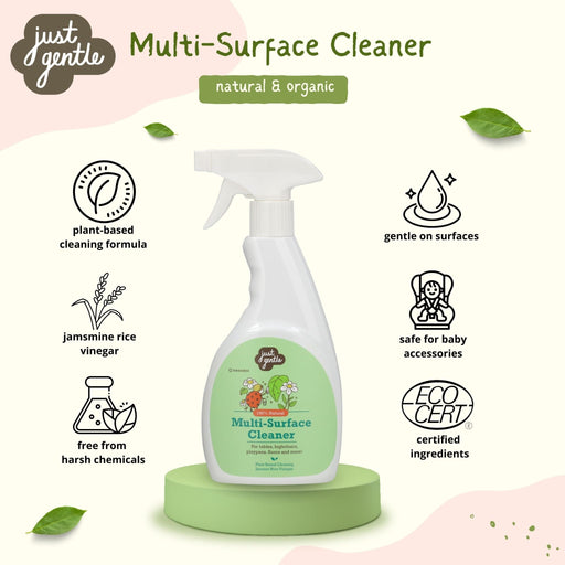 Just Gentle Plant - based Cleaning Rice Jamine Vinegar Multi - Surface Cleaner - 500ml - Just Gentle