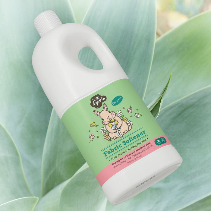 Just Gentle Plant-Based Natural Fabric Softener (750ml) - Eco-Friendly and Gentle Fabric Care - Just Gentle