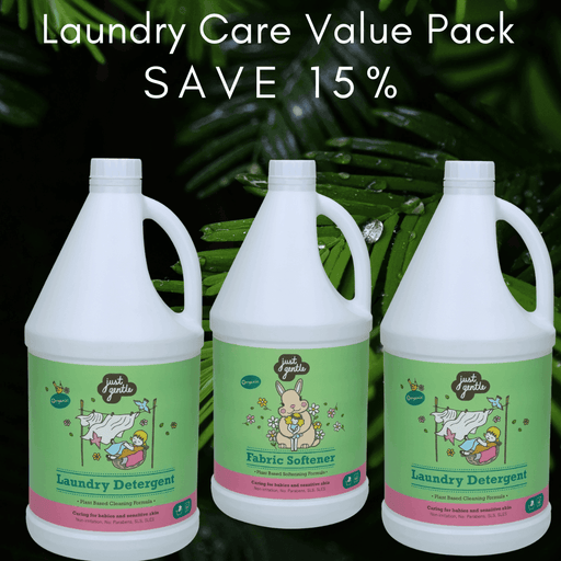 Just Gentle Value Laundry Pack (3x3 Litres) - Eco-Friendly Detergent and Softener Combo - Just Gentle Middle East